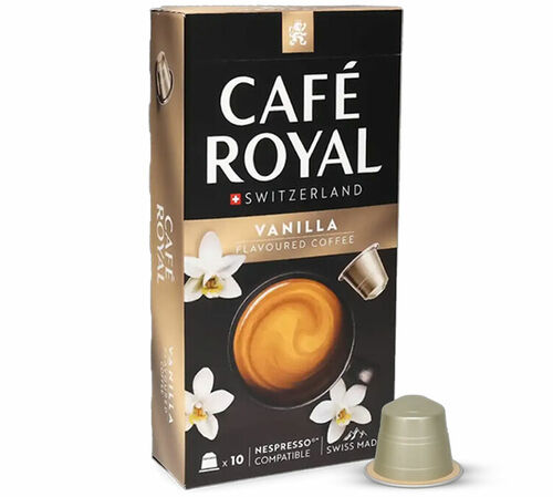 10 Nespresso* Original Compatible Capsules Vanilla &ndash; CAFE ROYAL