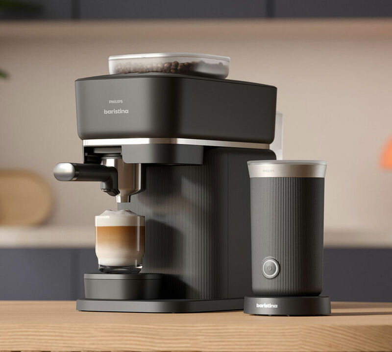 Machine expresso broyeur PHILIPS Baristina BAR303/60 avec mousseur &agrave; lait - Noir image number 1