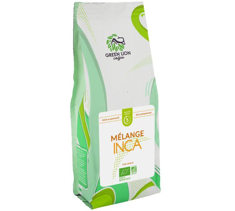 Green Lion Coffee Organic Coffee Beans Inca Blend - 1kg image number 1