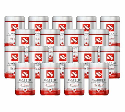 Illy Classico Espresso Ground Coffee - 18 x 250g