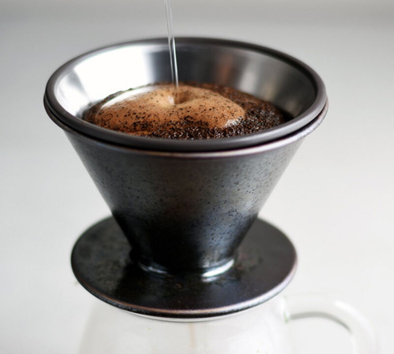 Black 2-cup Kinto Dripper SCS-S01 image number 1