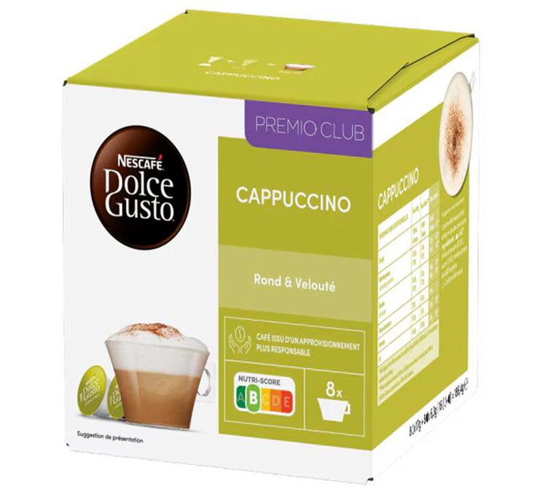 16 Cappuccino Pods - NESCAFE* DOLCE GUSTO* image number 0