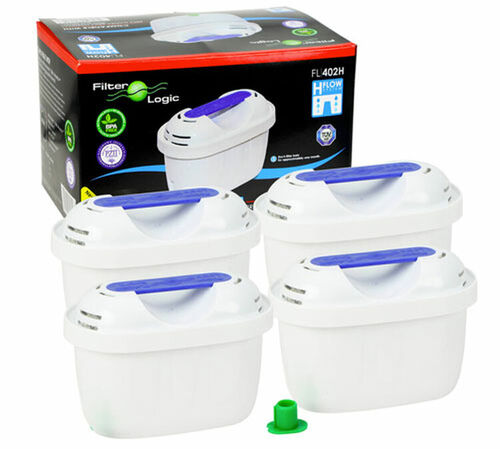 Filter Logic FL402H Water Filters Compatible with Brita Maxtra - x4