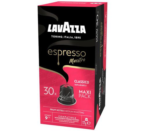 30 Nespresso* Original Compatible Capsules Classico &ndash; LAVAZZA image number 1