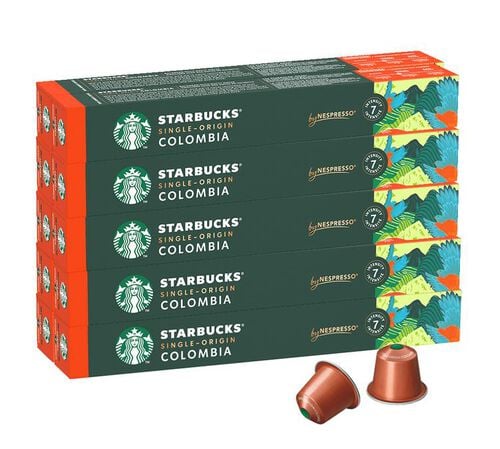 100 Nespresso* Original Compatible Capsules Colombia &ndash; STARBUCKS