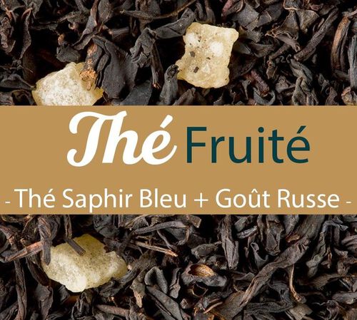 Th&eacute; Noir Saphir Bleu et Go&ucirc;t Russe Bio - Vrac 200 g - COMPTOIR FRAN&Ccedil;AIS DU TH&Eacute;