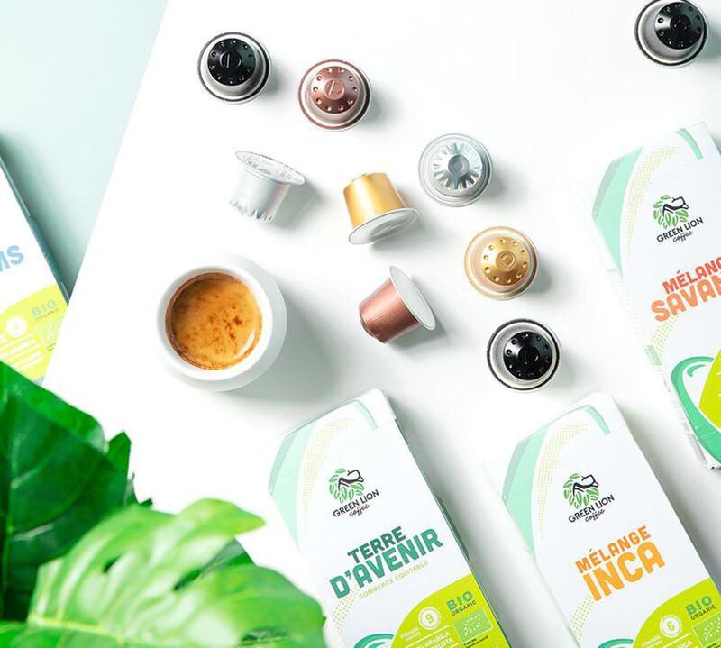 Pack degustazione 50 capsule Nespresso* Original &ndash; Bio - Green Lion Coffee image number 3