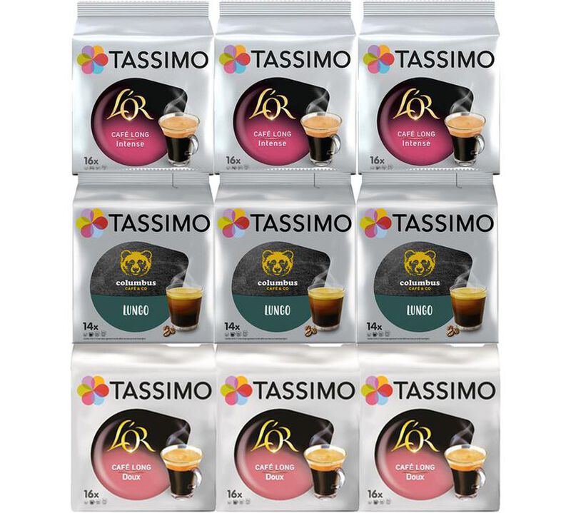 Tassimo Pods Long Coffee Value Pack x 138 image number 0