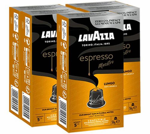 50 Nespresso* Original Compatible Capsules Maestro Lungo &ndash; LAVAZZA