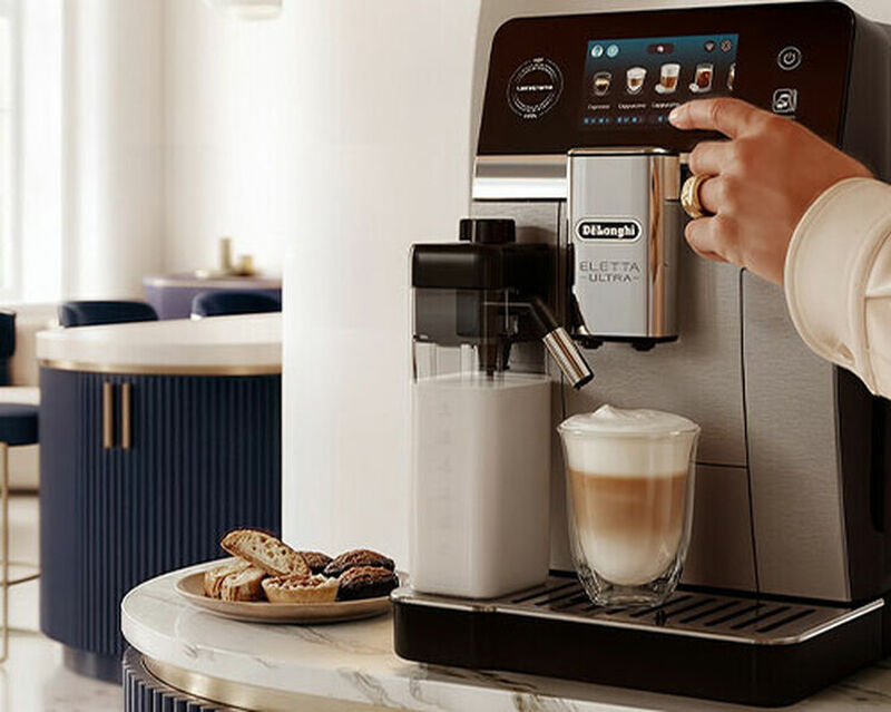 Delonghi - Kaffeevollautomat Eletta Ultra 4.3 ECAM 470.85.MB - Grau image number 7