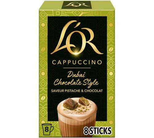 L'OR Dubai Chocolate Style Instant Cappuccino &ndash; 8 Sticks
