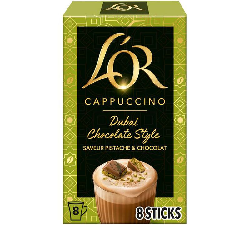 L'OR Dubai Chocolate Style Instant Cappuccino &ndash; 8 Sticks image number 0