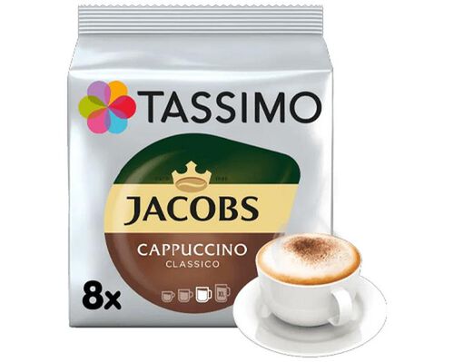 Tassimo Pods Jacobs Cappuccino Classico x 8 image number 3