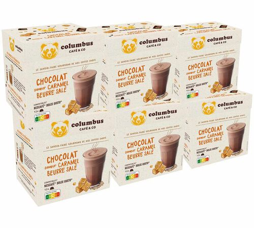 72 Nescaf&eacute;* Dolce Gusto* Compatible Pods Salted Caramel Chocolate &ndash; COLUMBUS