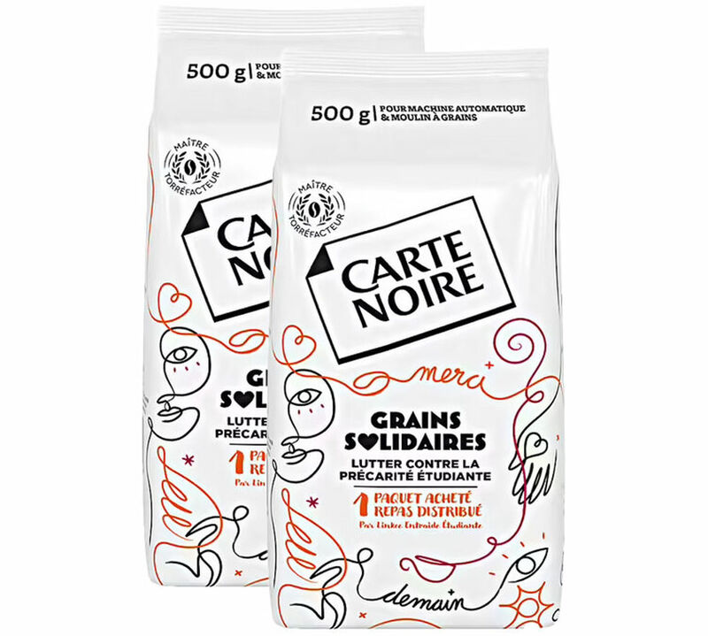 2 x 500 g - Caf&eacute; en grain - Grains Solidaires - CARTE NOIRE image number 0
