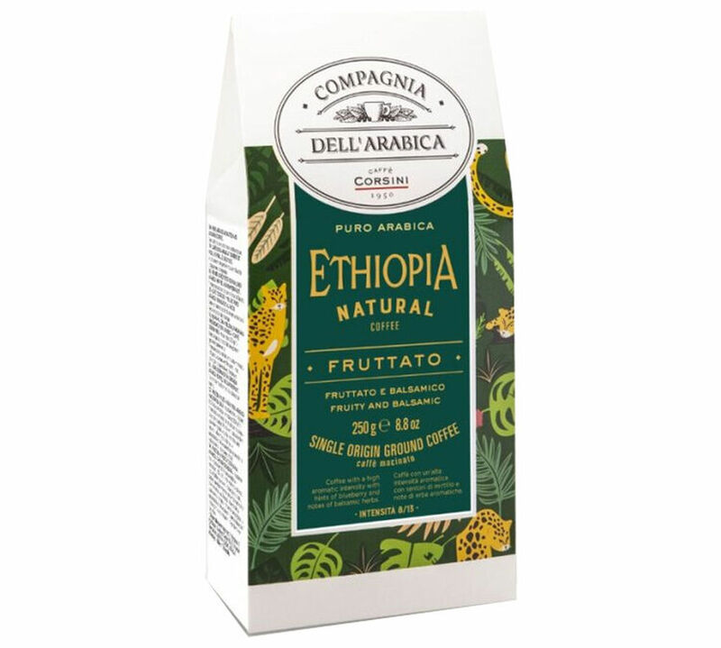 Corsini Italian Ground Coffee Ethiopia Harenna Forest Wild - 250g image number 0