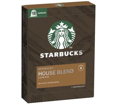 18 Nespresso* Original Compatible Capsules House Blend &ndash; STARBUCKS