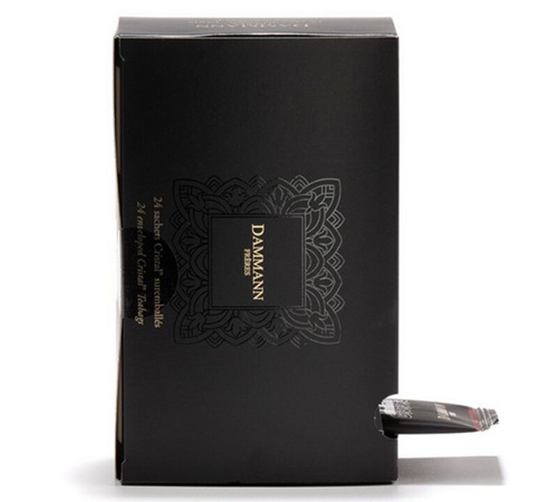 Go&ucirc;t Russe Black Tea - 24 Cristal&reg; sachets - Dammann Fr&egrave;res image number 2
