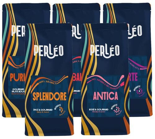 5 x 250 g - Caf&eacute; en Grain - S&eacute;lection Maison - PERLEO