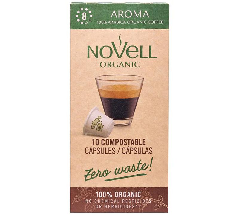 Novell Organic Coffee Pods Piu Aroma Compostable Capsules x 50 image number 4