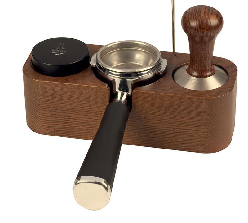 Station de tassage caf&eacute; Motta en bois avec 3 emplacements image number 1