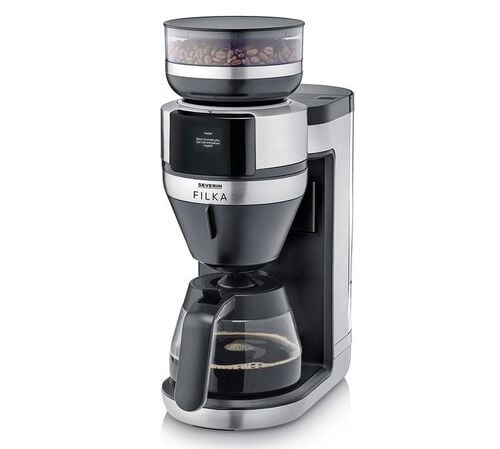 Cafeti&egrave;re filtre avec broyeur Filka 2.0 KA4852 verseuse en verre - SEVERIN