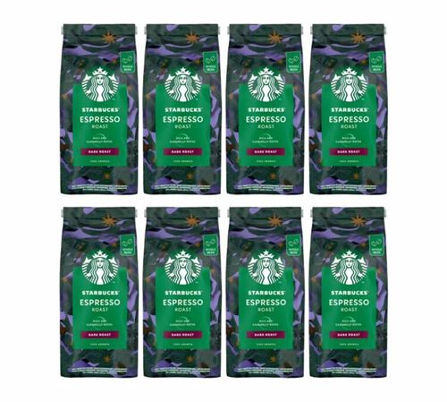 Starbucks Coffee Beans Espresso Roast - 8 x 450g