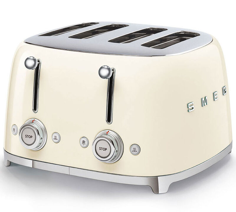 Grille-pain TSF03CREU 4 tranches Cr&egrave;me - SMEG image number 0