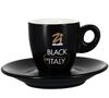 Zicaff&egrave; Set of 6 Cups and Saucers Black of Italy - 7cl image number 1
