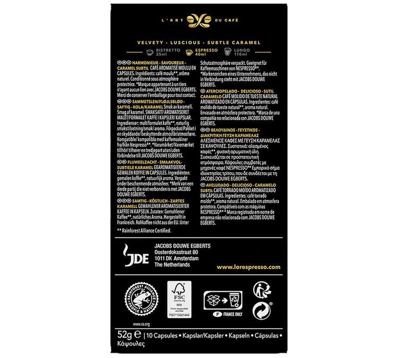 50 capsules compatibles Nespresso* Original Caramel - L'OR ESPRESSO image number 2
