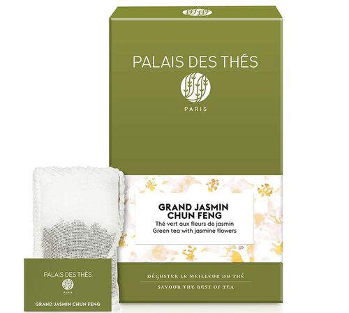 Palais des Th&eacute;s Grand Jasmine Chun Feng Green Tea - 20 chiffon tea bags