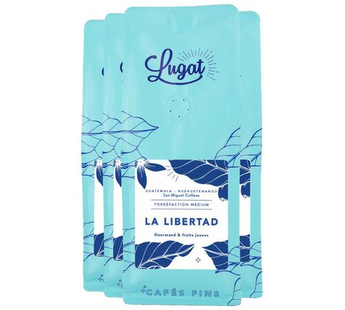 Lugat Coffee Beans La Libertad from Guatemala - 4 x 250g