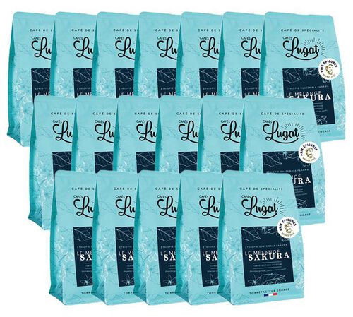 4,5 kg - Caf&eacute; en grains : Le M&eacute;lange Sakura - Lugat