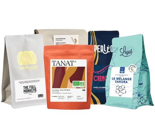 1,2 kg - Caf&eacute; en grain - Pack d&eacute;couverte meilleures ventes caf&eacute;s fran&ccedil;ais - MAXICOFFEE