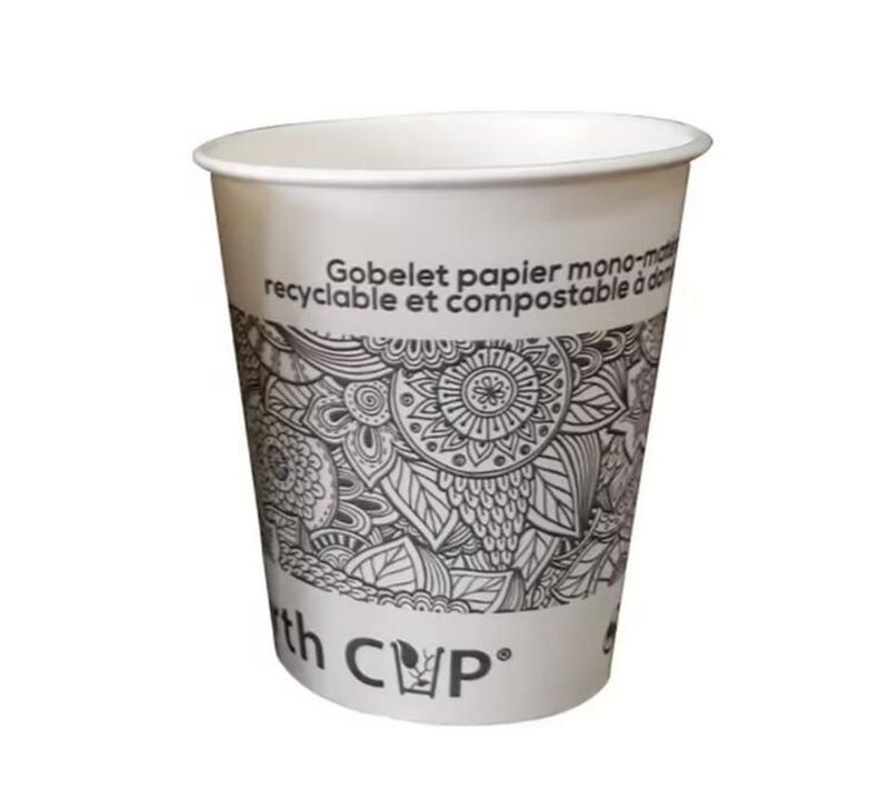 Lot de 900 gobelets en carton Earth Cup Etnyk 18 cl image number 0