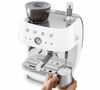 Machine expresso SMEG EGF03WHEU Blanche Ann&eacute;es 50 avec moulin int&eacute;gr&eacute; image number 2