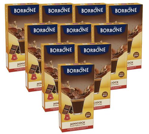 100 Nespresso* Original Compatible Capsules Miniciock &ndash; CAFFE BORBONE