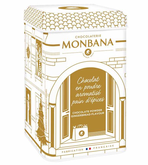 Chocolat Poudre de No&euml;l Aromatis&eacute; Pain d'&Eacute;pices - Vrac 250 g - MONBANA