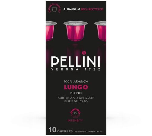 10 Capsules compatibles Nespresso* Original - Lungo - PELLINI