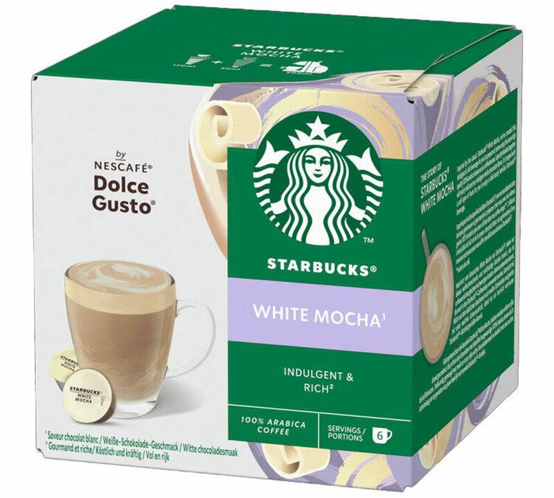 12 Nescaf&eacute;* Dolce Gusto* Compatible Pods Mocha White Chocolate &ndash; STARBUCKS image number 2