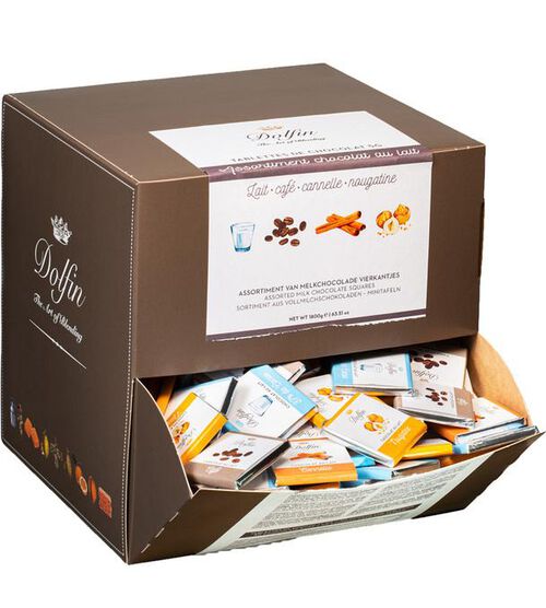 Assortiment de Chocolat au Lait 4 Saveurs - Vrac 1800 g - DOLFIN