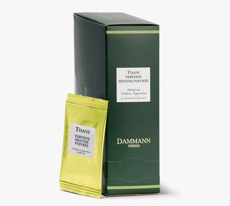 Dammann Fr&egrave;res Verbena Peppermint herbal tea - 24 Cristal&reg; sachets image number 0