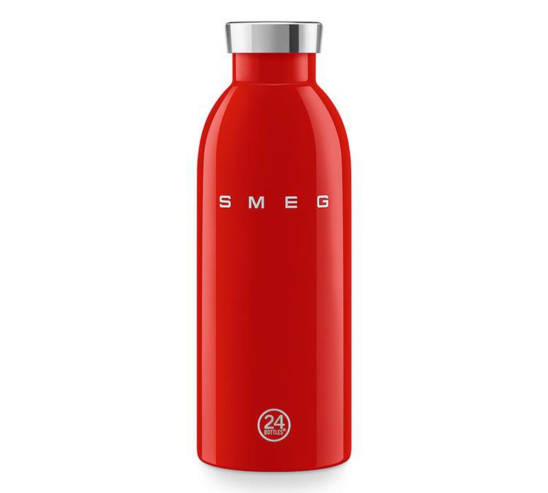 Bouteille isotherme double paroi rouge WBF01RD - Ann&eacute;es 50 - 50 cl- SMEG image number 0
