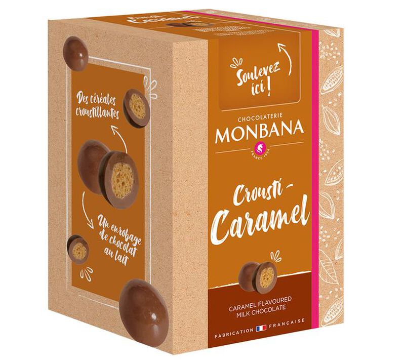 Bo&icirc;te Chocolat Crousti-Caramel - 135 g - MONBANA image number 0