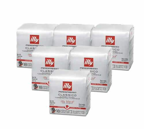 Illy Iperespresso Classico Filter Coffee - 108 coffee capsules