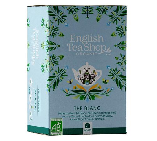 Th&eacute; Blanc Bio - 20 sachets - ENGLISH TEA SHOP