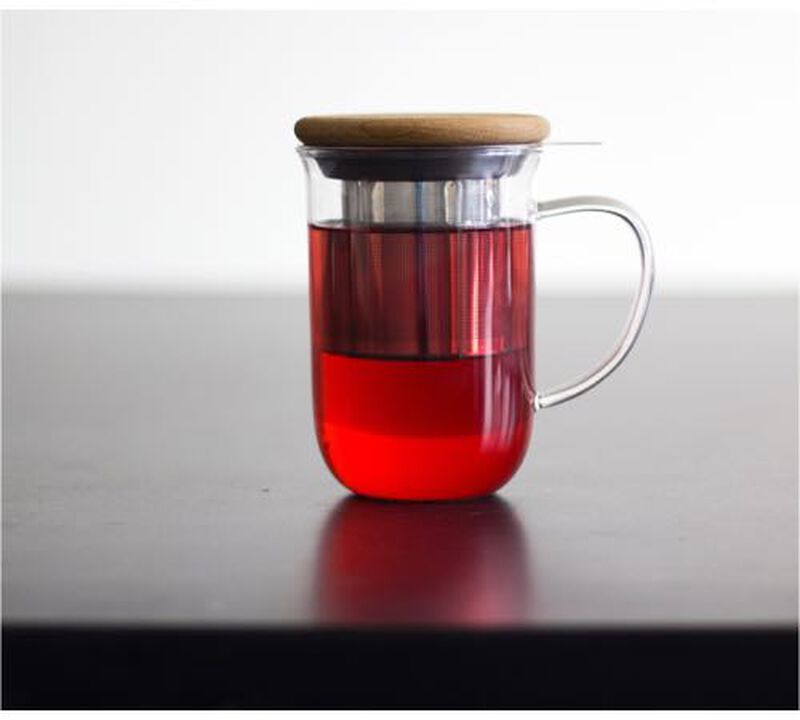 VIVA Scandinavia mug with infuser and wooden lid - 350ml image number 1