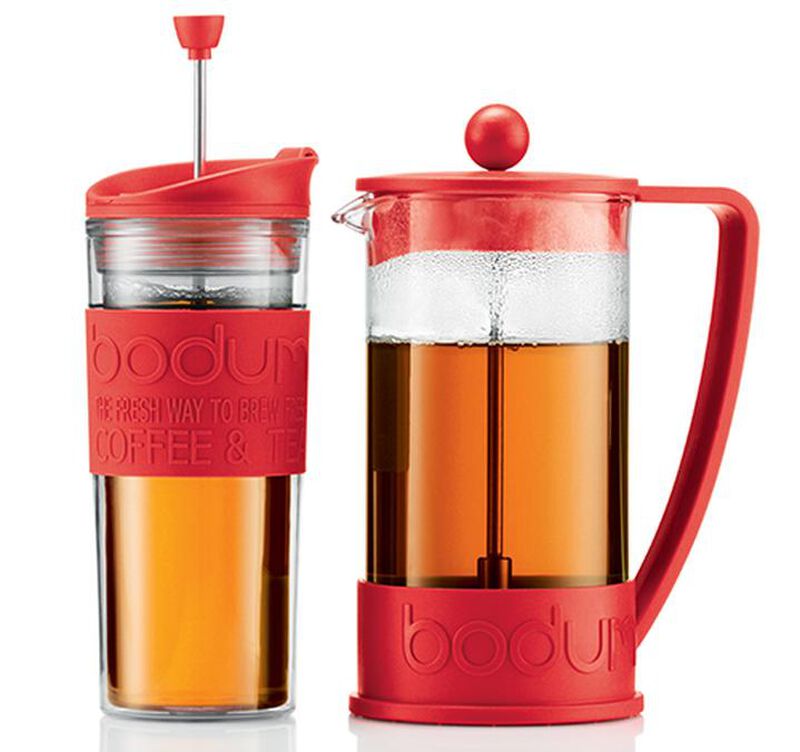 Bodum Brazil French Press in Red - 1L image number 5