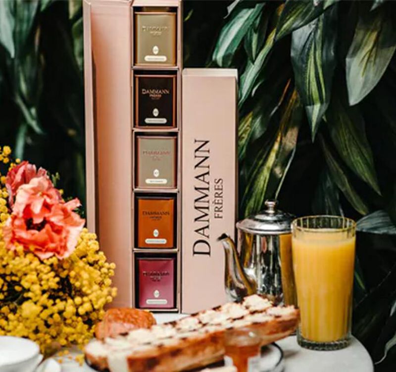 Dammann Fr&egrave;res - Set regalo Te e Tisane "Coffret Iris" 5 x 30 g image number 1