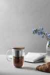 &lsquo;Minima' Balance 500 ml double-wall glass Tea mug with infuser - Viva Scandinavia image number 1